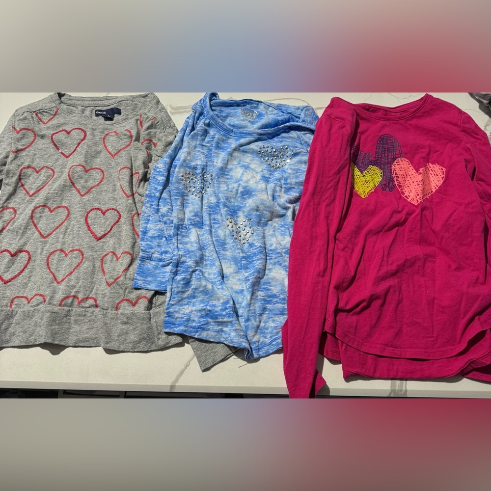 Three Girls Long Sleeve T Shirts 6-7